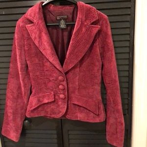 Burgundy blazer